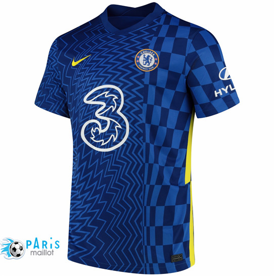 Maillotparis Nouveau Maillot de Foot Chelsea Domicile Bleu 2021/22