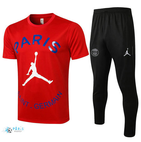Maillotparis Nouveau Maillot Foot Training PSG Jordan + Pantalon Rouge 2021/22