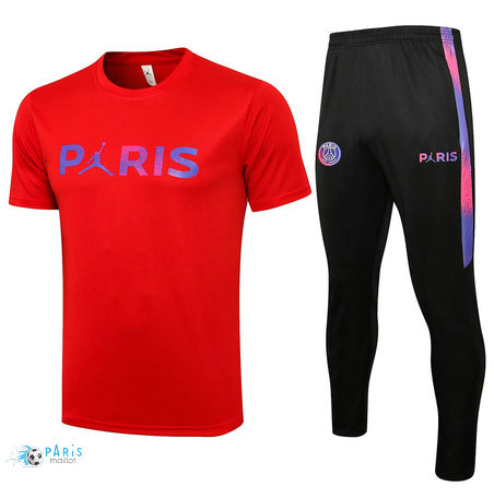 Maillotparis Maillot Foot Training Paris PSG Jordan + Pantalon Rouge 2021/22