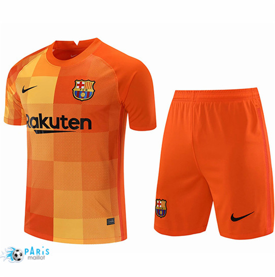 Maillotparis Maillot de Foot Barcelone + Short Gardien de but Orange 2021/22