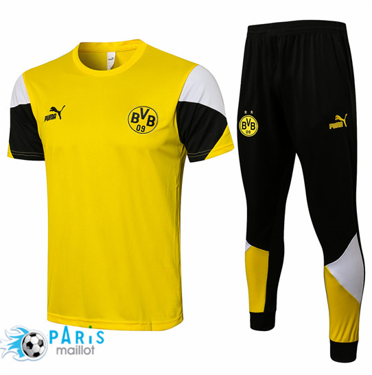 Maillotparis Nouveau Maillot Foot Training Borussia Dortmund + Pantalon Jaune 2021/22