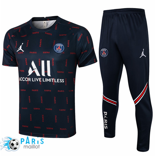 Maillotparis Nouveau Maillot Foot Training Jordan PSG + Pantalon Bleu Marine 2021/22