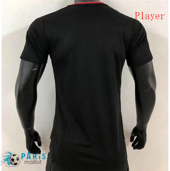 Thailande Maillot Foot Player Version Manchester United training Noir 2021 Personnalisés Pas Cher | MaillotParis