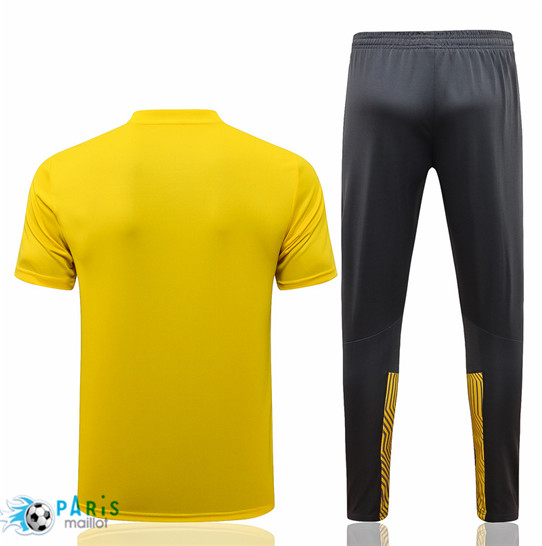 Maillot Training Foot Polo Borussia Dortmund + Pantalon Jaune 2021 Personnalisés Pas Cher | MaillotParis