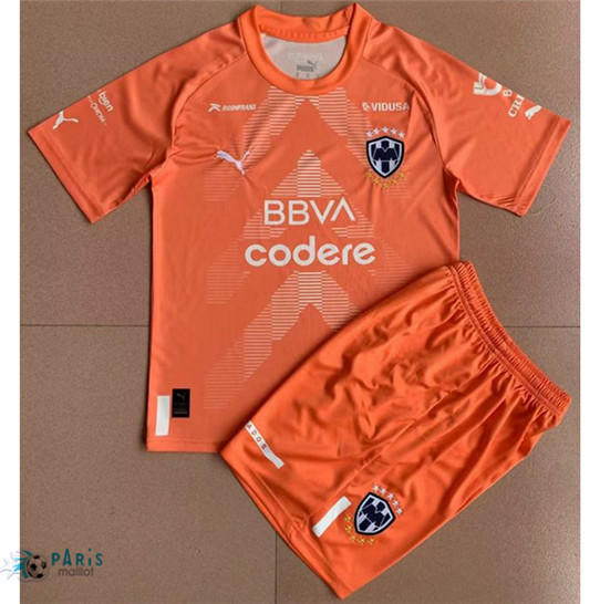 Maillotparis Thailande Maillot Foot Monterrey Enfant Gardien de but Orange 2022/23 pariso433