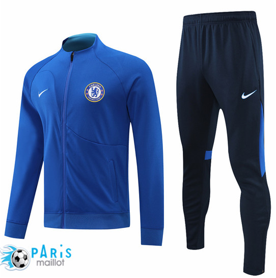 Maillotparis Nouveau Maillot Foot Veste Survetement Chelsea Bleu 2022/23 pariso120