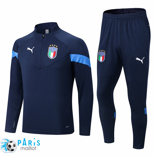 Maillotparis Nouveau Maillot Foot Survetement Italie Bleu 2022/23 pariso106