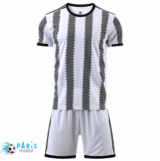 Maillotparis Nouveau Maillot Foot Training Foot Sans logo de marque + Short Blanc 2022/23 pariso304