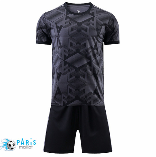 Maillotparis Nouveau Maillot Foot Training Foot Sans logo de marque + Short Gris 2022/23 pariso306
