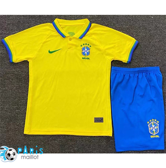Maillotparis Thailande Maillot Foot Brésil Enfant Domicile 2022/23