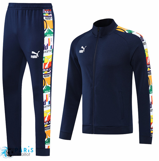 Maillotparis Maillot du Foot Veste Survetement PUMA Bleu Marine 2022/23