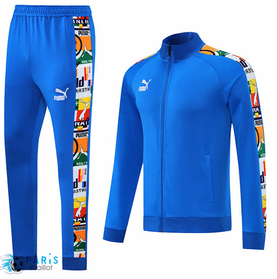 Maillotparis Maillot du Foot Veste Survetement PUMA Bleu 2022/23