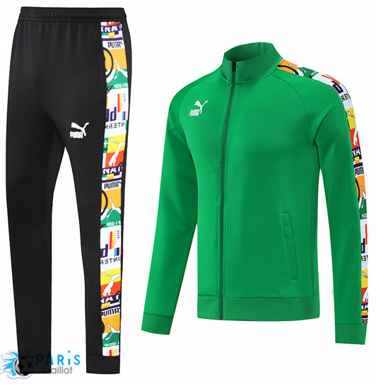 Maillotparis Nouveau Maillot Foot Veste Survetement PUMA Vert 2022/23
