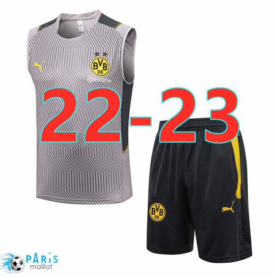 Maillotparis Thailande Maillot Foot Training Foot Borussia Dortmund Debardeur + Short 2022/23