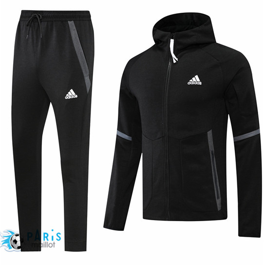 Maillotparis Nouveau Maillot à capuche Veste Survetement Adidas Noir 2022/23 paris228509