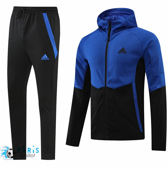 Maillotparis Nouveau Maillot à capuche Veste Survetement Adidas Bleu 2022/23 paris228510