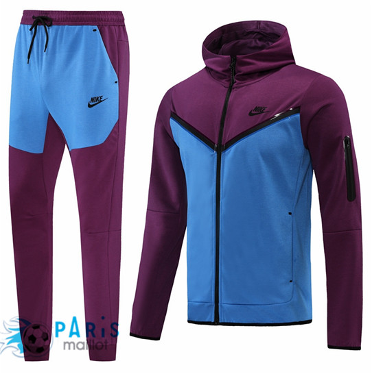 Maillotparis Nouveau Maillot à capuche Veste Survetement Nike Violet 2022/23 paris228519