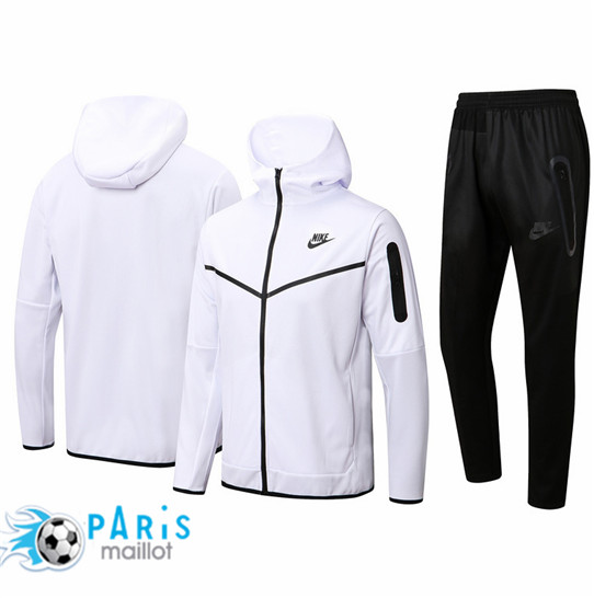 Maillotparis Nouveau Maillot à capuche Veste Survetement Nike Blanc 2022/23 paris228523