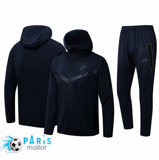 Maillotparis Nouveau Maillot à capuche Veste Survetement Nike Noir 2022/23 paris228525