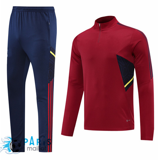 Maillotparis Nouveau Maillot Survetement Sans logo de marque Rouge 2022/23 paris228547