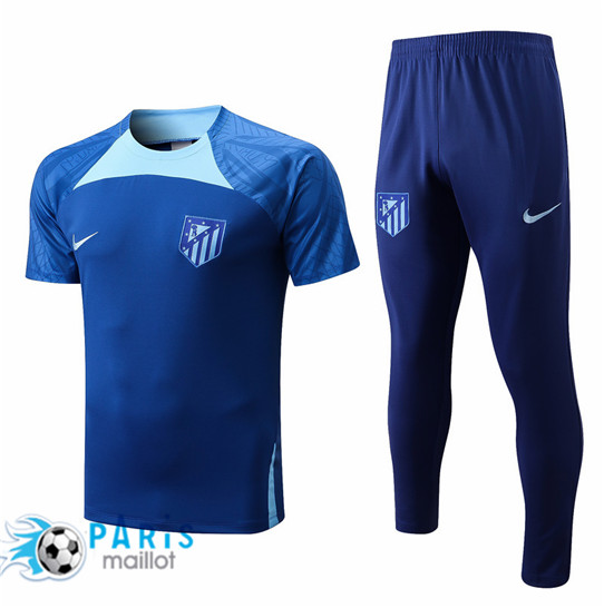 Maillotparis Maillot Training de Foot Atletico Madrid + Pantalon Bleu 2022/23 paris228613