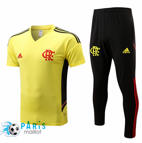 Maillotparis Maillot Training de Foot Flamengo + Pantalon Jaune 2022/23 paris228585