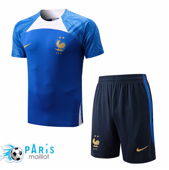 Maillotparis Maillot Training de Foot France + Short Bleu 2022/23 paris228631