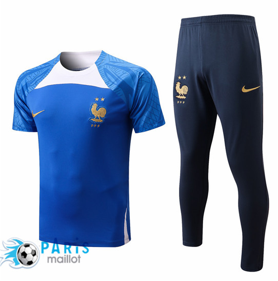 Maillotparis Maillot Training de Foot France + Pantalon Bleu 2022/23 paris228632