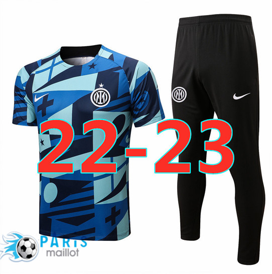 Maillotparis Maillot Training de Foot Inter Milan + Pantalon Bleu 2022/23 paris228652