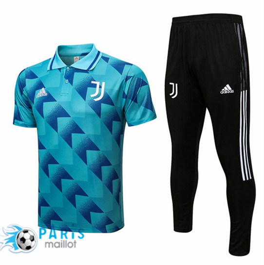 Maillotparis Maillot Training de Foot Polo Juventus + Pantalon Bleu 2022/23 paris228655