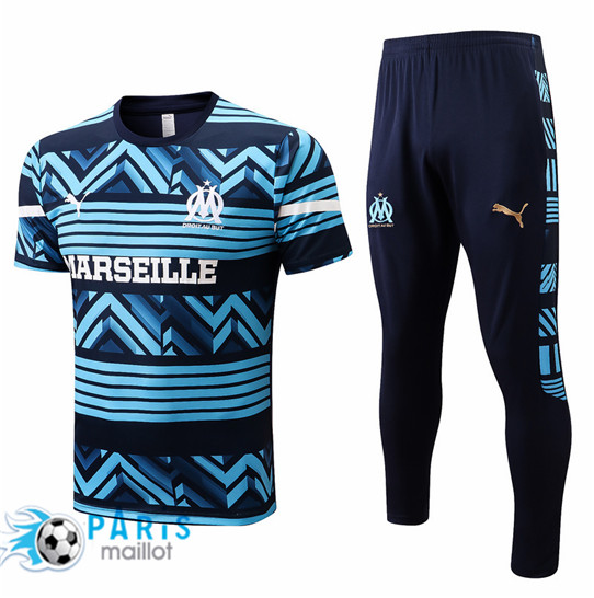 Maillotparis Maillot Training de Foot Marseille + Pantalon Bleu 2022/23 paris228619