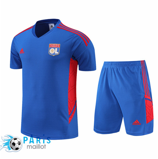 Maillotparis Maillot Training de Foot Lyon + Short Bleu 2022/23 paris228620