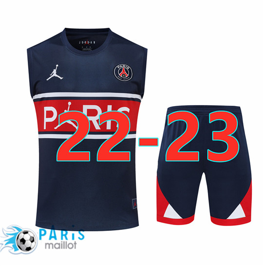 Maillotparis Maillot Training de Foot Paris PSG + Short Bleu 2022/23 paris228623