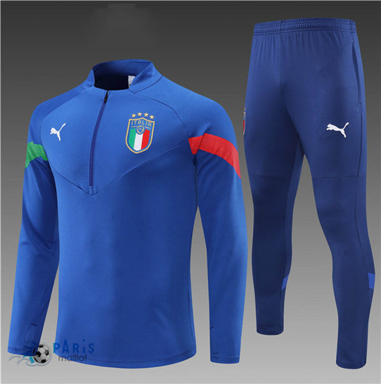 Maillotparis: Survetement foot Italie Enfant Bleu 2022/23 P747