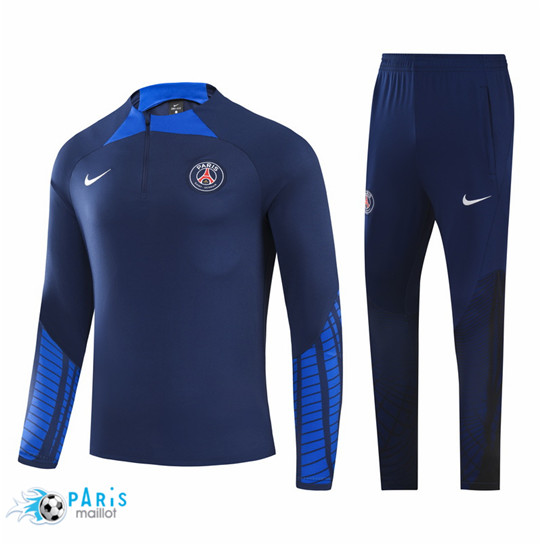Maillotparis: Survetement foot Paris Paris Saint Germain Enfant Bleu Marine 2022/23 P741