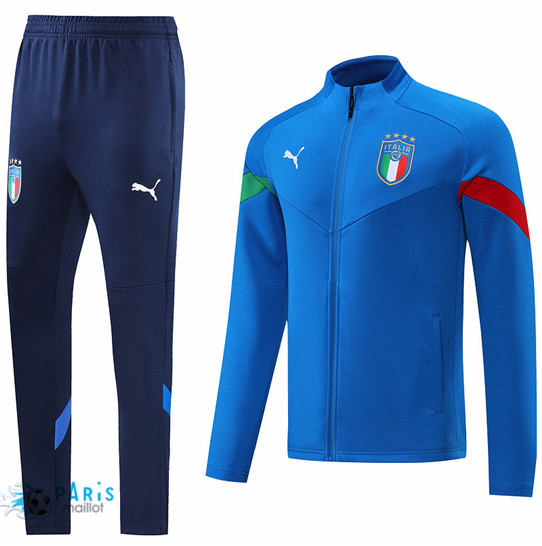 Maillotparis: Veste Survetement foot Italie Bleu 2022/23 P595