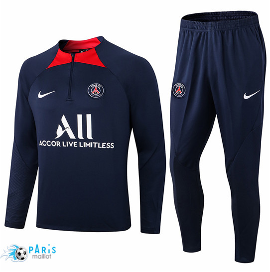 Maillotparis: Survetement foot Paris Paris Saint Germain Bleu Marine 2022/23 P559