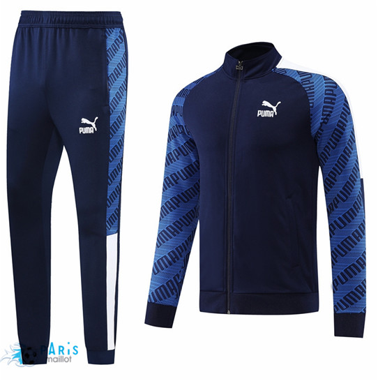 Maillotparis: Veste Survetement foot PUMA Bleu Marine 2022/23 P457