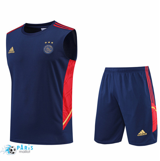 Maillotparis: Maillot du Foot Ajax Debardeur + Pantalon Bleu Marine 2022/23 P791