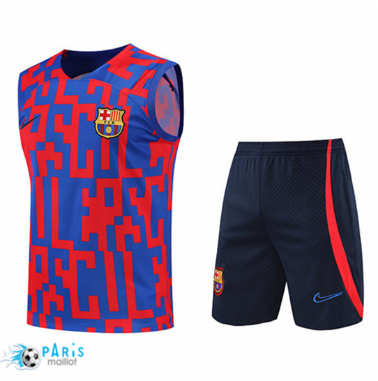 Maillotparis: Maillot du Foot Barcelone Debardeur + Pantalon Rouge/Bleu/Bleu Marine 2022/23 P837