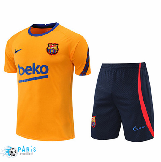 Maillotparis: Maillot du Foot Barcelone + Pantalon Orange/Bleu Marine 2022/23 P841