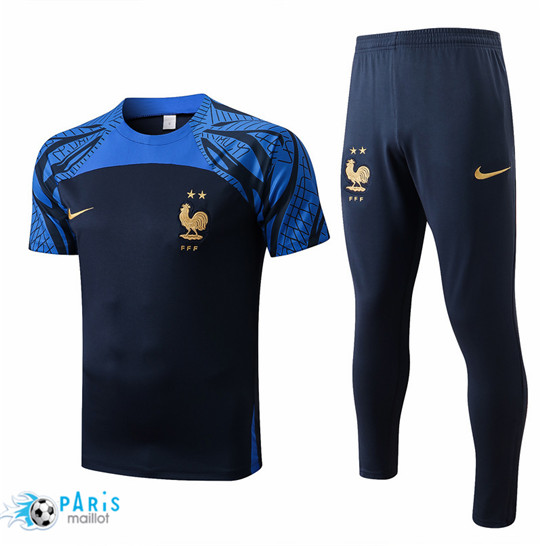 Maillotparis: Maillot du Foot France + Pantalon Bleu Marine 2022/23 P928