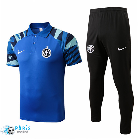 Maillotparis: Maillot du Foot polo Inter Milan + Pantalon Bleu 2022/23 P1004