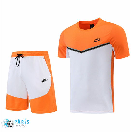 Maillotparis: Maillot du Foot Nike + Pantalon Orange/Blanc 2022/23 P797