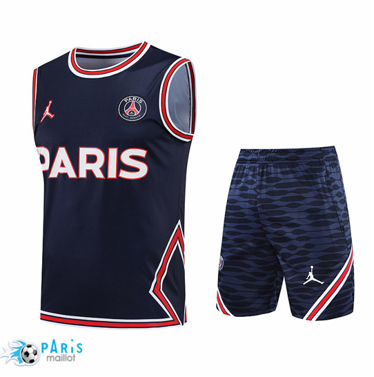 Maillotparis: Maillot du Foot Paris Paris Saint Germain Debardeur + Pantalon Bleu Marine 2022/23 P880