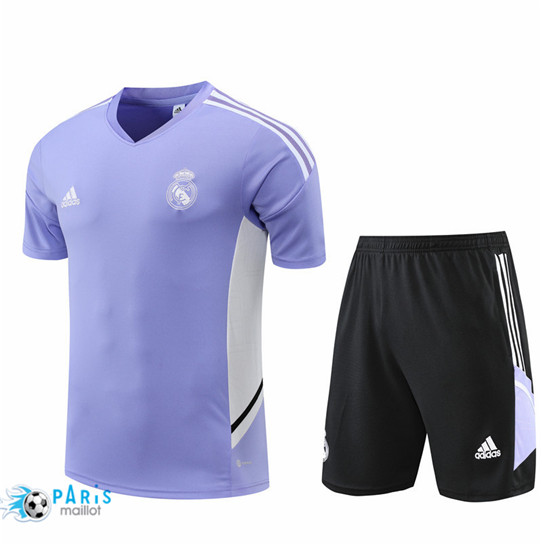 Maillotparis: Maillot du Foot Real Madrid + Pantalon Violet/Noir 2022/23 P856