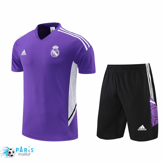 Maillotparis: Maillot du Foot Real Madrid + Pantalon Violet/Noir 2022/23 P863