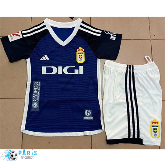 Soldes Maillot Foot Real Oviedo Enfant Bleu 2023/24