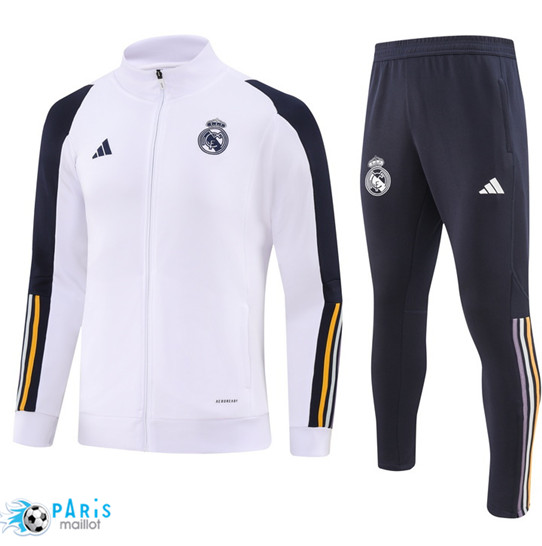 Discount Veste Survetement Real Madrid Blanc 2023/24