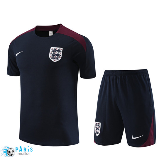 Soldes Maillot Training Foot Angleterre + Shorts Bleu marine 2023/24